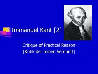 Immanuel Kant [2]