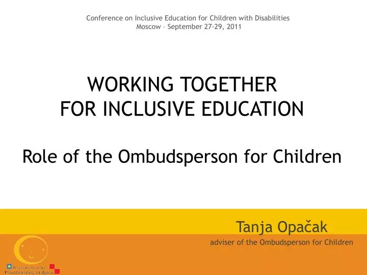 working together for inclusive education role of the ombudsperson for children