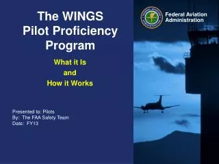 The WINGS Pilot Proficiency Program