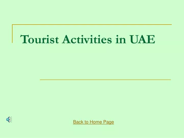 tourist activities in uae