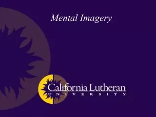 Mental Imagery