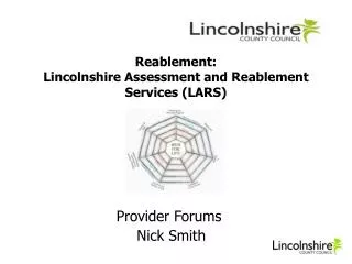 Reablement: Lincolnshire Assessment and Reablement Services (LARS)