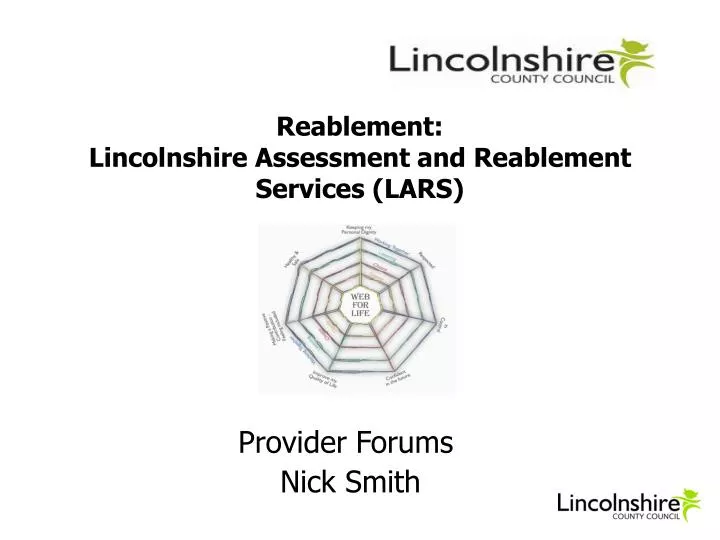 reablement lincolnshire assessment and reablement services lars