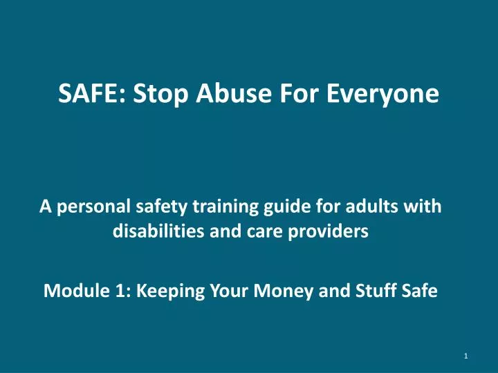 safe stop abuse for everyone