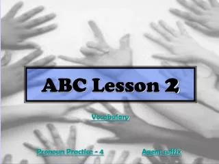 ABC Lesson 2