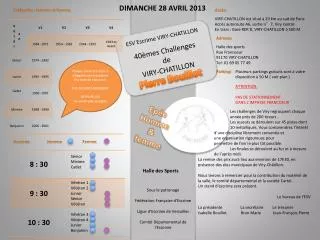 DIMANCHE 28 AVRIL 2013