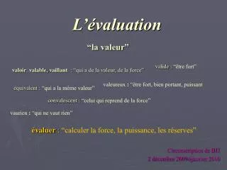 l valuation