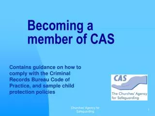 Becoming a member of CAS