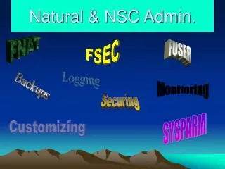 Natural &amp; NSC Admin.