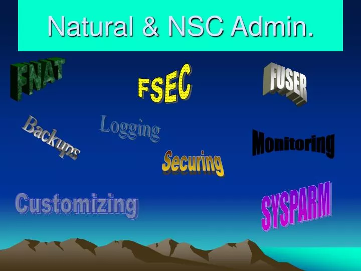 natural nsc admin