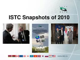ISTC Snapshots of 2010