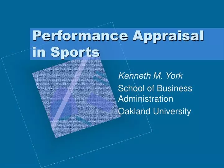 performance appraisal in sports