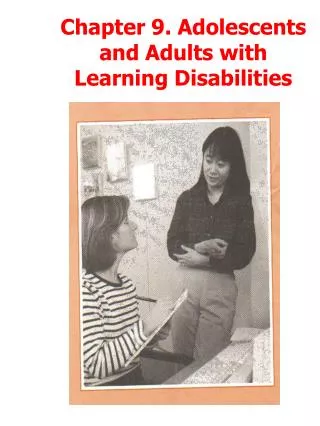 Chapter 9. Adolescents and Adults with Learning Disabilities