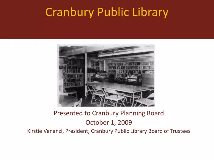 cranbury public library