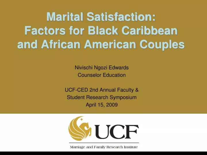 marital satisfaction factors for black caribbean and african american couples