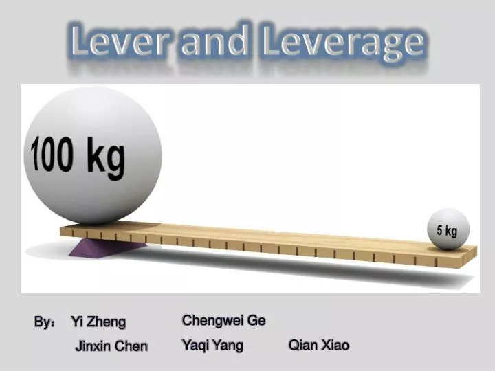 lever and leverage