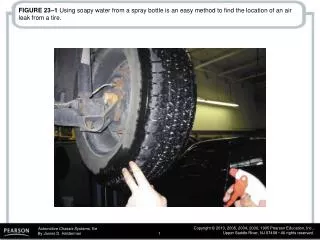 FIGURE 23–16 This wheel was damaged because the lug nuts were not properly torqued.
