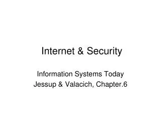 Internet &amp; Security