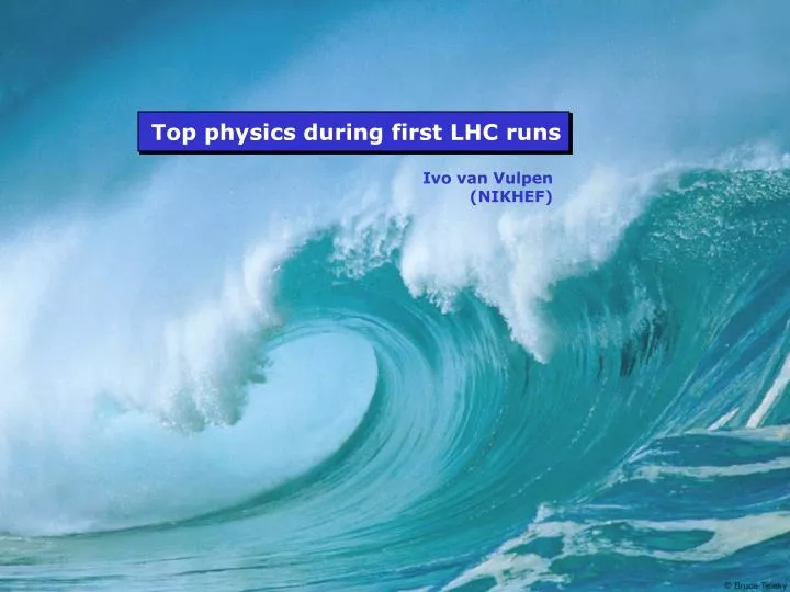 top physics during first lhc runs