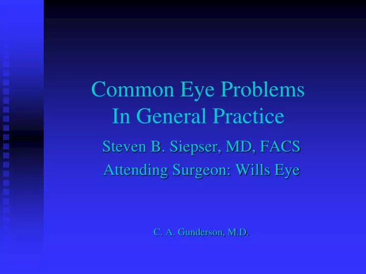 common eye problems in general practice