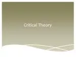 Critical Theory - slide 1
