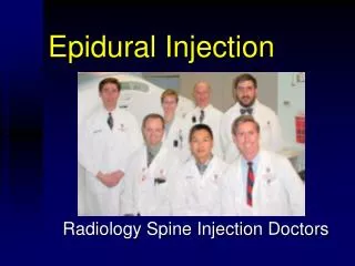 Epidural Injection