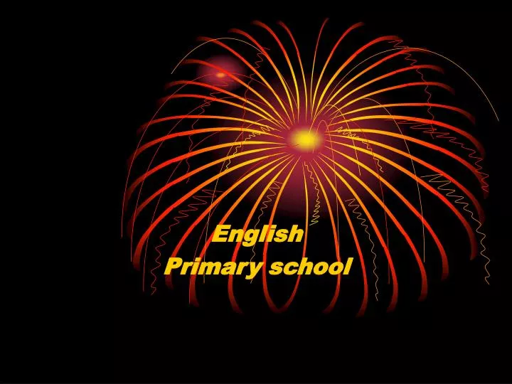 english primary school