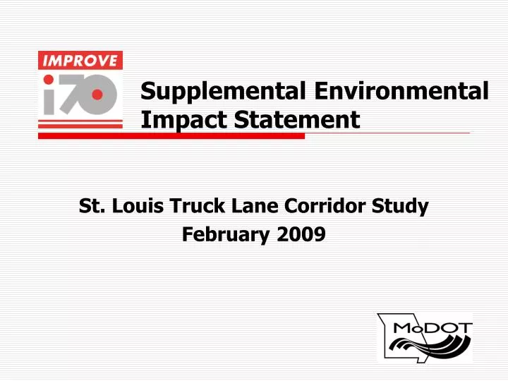 supplemental environmental impact statement