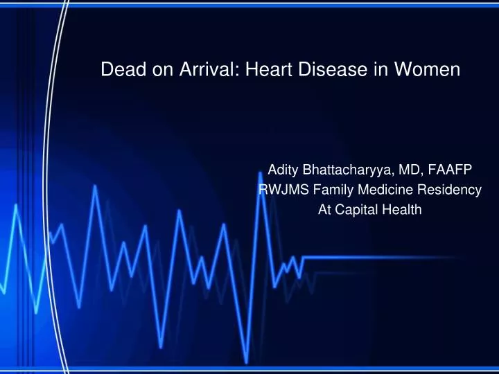 dead on arrival heart disease in women
