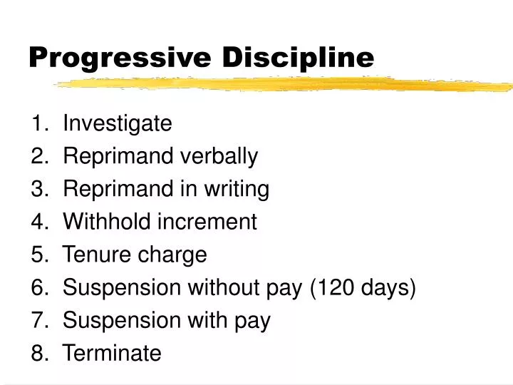 progressive discipline