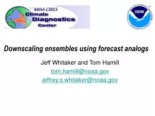 Downscaling ensembles using forecast analogs