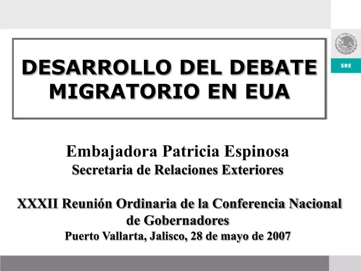 desarrollo del debate migratorio en eua