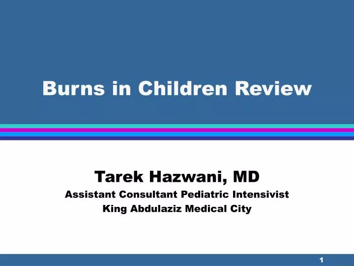 burns in children review