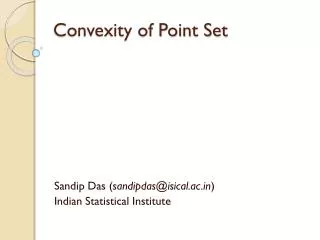 Convexity of Point Set