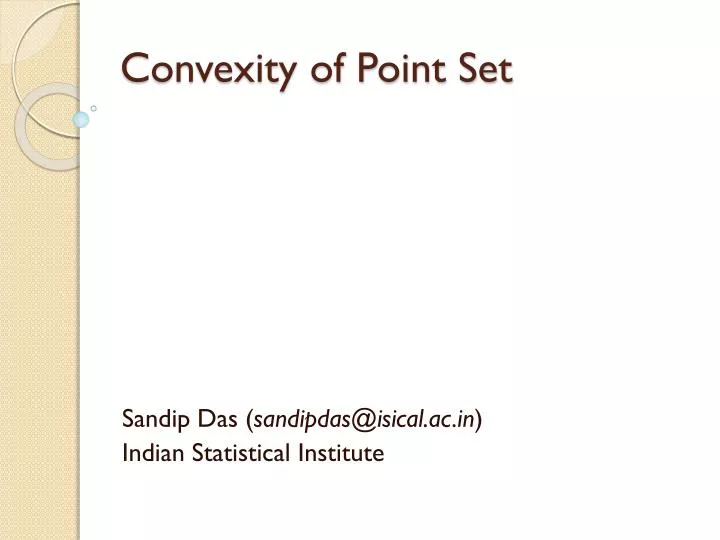 convexity of point set