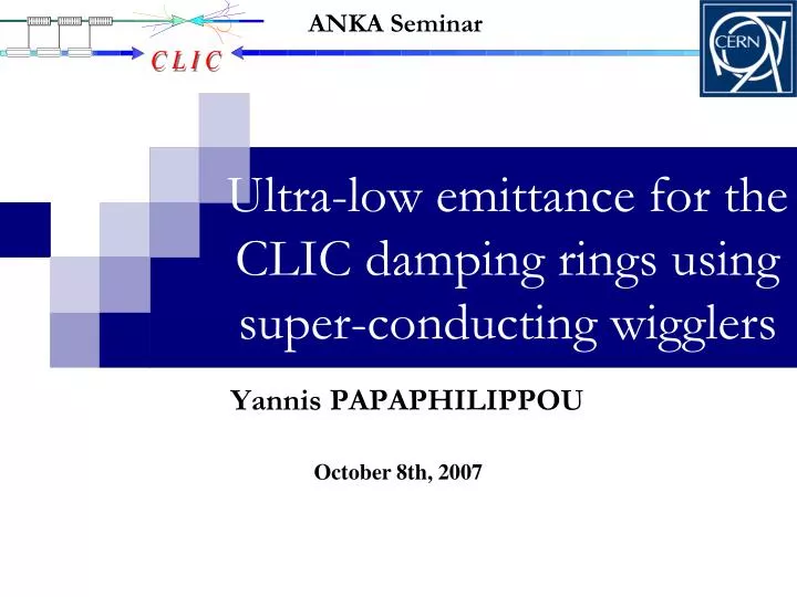 ultra low emittance for the clic damping rings using super conducting wigglers
