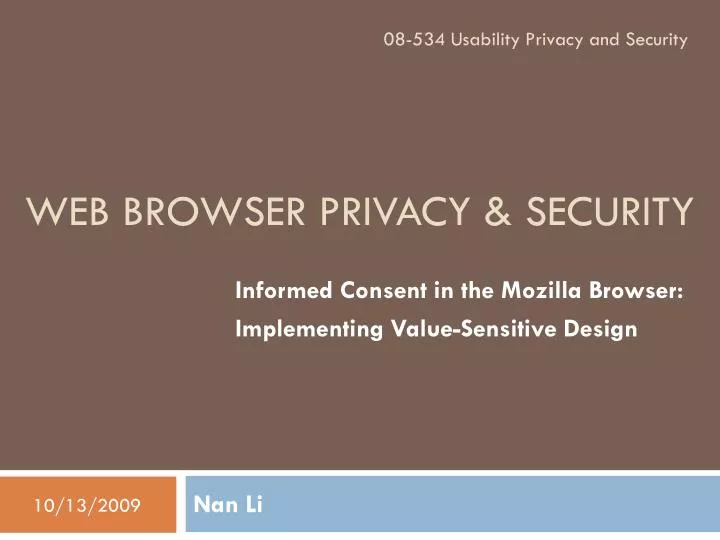 web browser privacy security