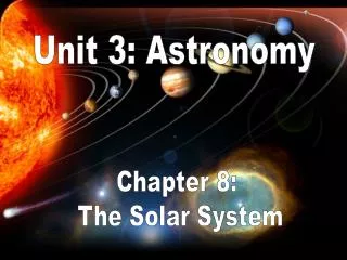 Unit 3: Astronomy