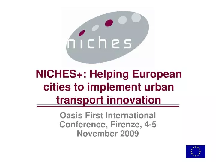 niches helping european cities to implement urban transport innovation