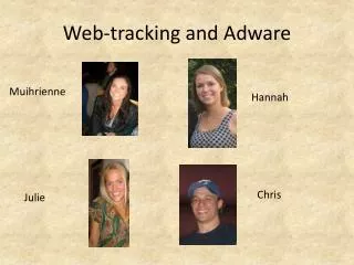 Web-tracking and Adware