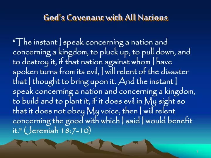 god s covenant with all nations