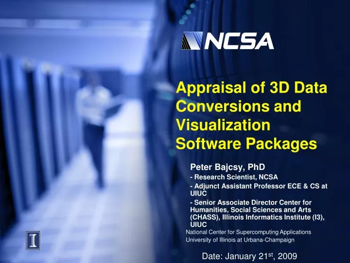 appraisal of 3d data conversions and visualization software packages