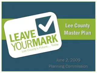 Lee County Master Plan