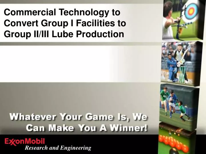 commercial technology to convert group i facilities to group ii iii lube production