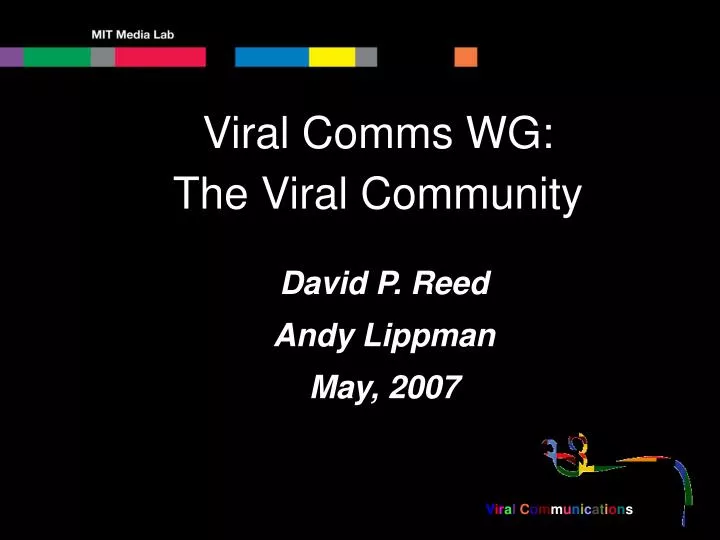 david p reed andy lippman may 2007
