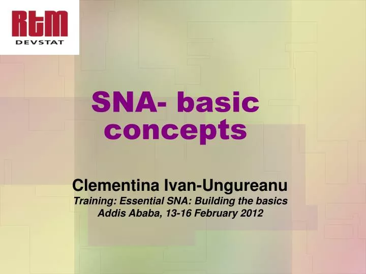 sna basic concepts