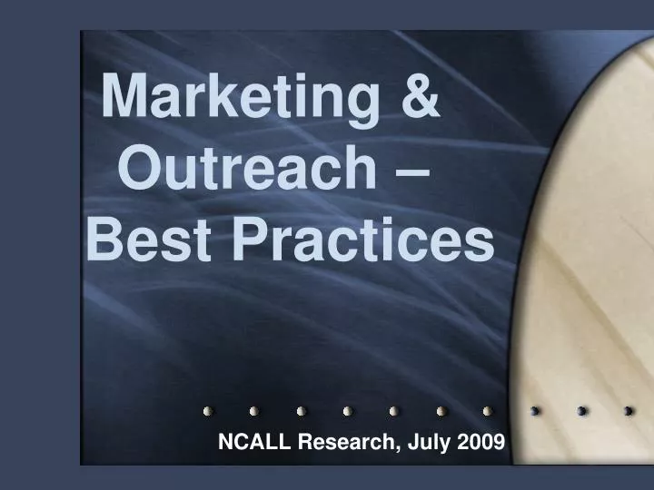 marketing outreach best practices