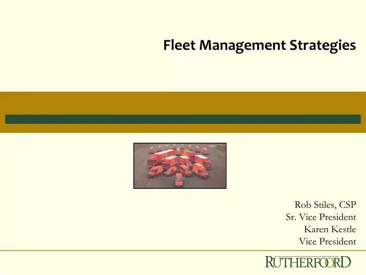 fleet management strategies