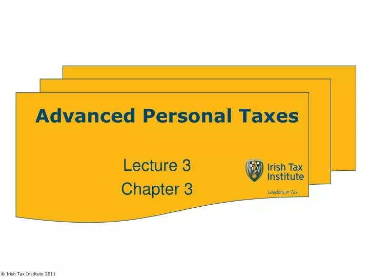 advanced personal taxes