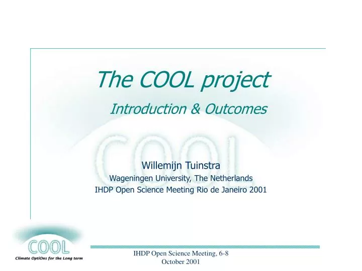 the cool project introduction outcomes